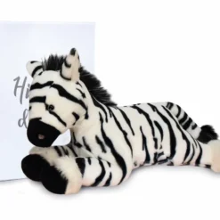 HISTOIRE D'OURS PELUCHE ZEPHIR LE ZEBRE 35 CM