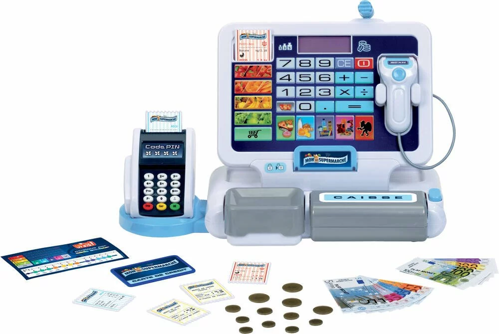 COM'LES VRAIS MA SUPER CAISSE ENREGISTREUSE ET SES ACCESSOIRES 3 COM'LES VRAIS MA SUPER CAISSE ENREGISTREUSE ET SES ACCESSOIRES