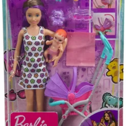 MATTEL BARBIE-COFFRET SKIPPER BABY-SITTER POUSSETTE AVEC POUPEE -Magasin De Jouets Vtech 1f64f59fd725acbdec4ec870b882c5dd66e3597f 41060067 06