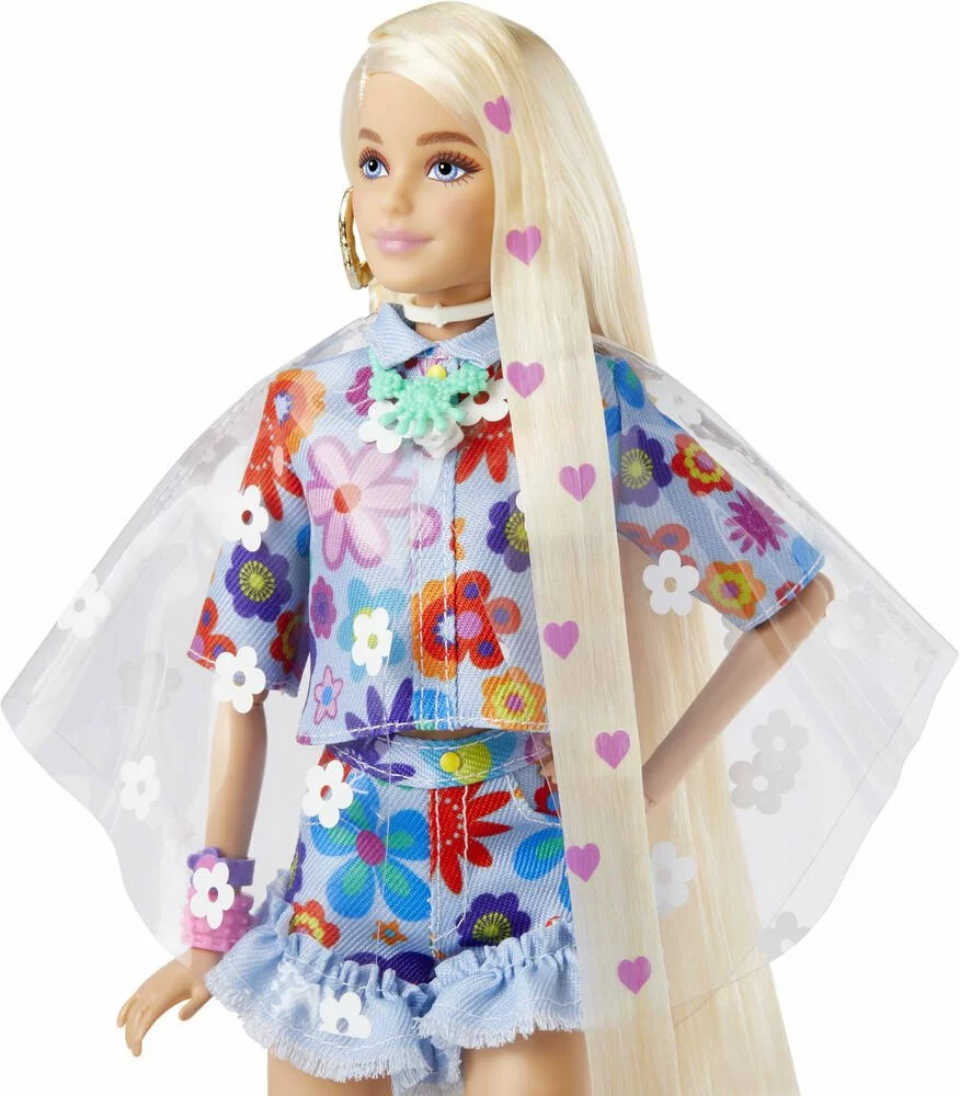 MATTEL POUPEE BARBIE EXTRA ROBE FLEURIE 6 MATTEL POUPEE BARBIE EXTRA ROBE FLEURIE – Image 4