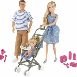 THAÏS THAIS POUPEE BALADE EN FAMILLE 29 CM