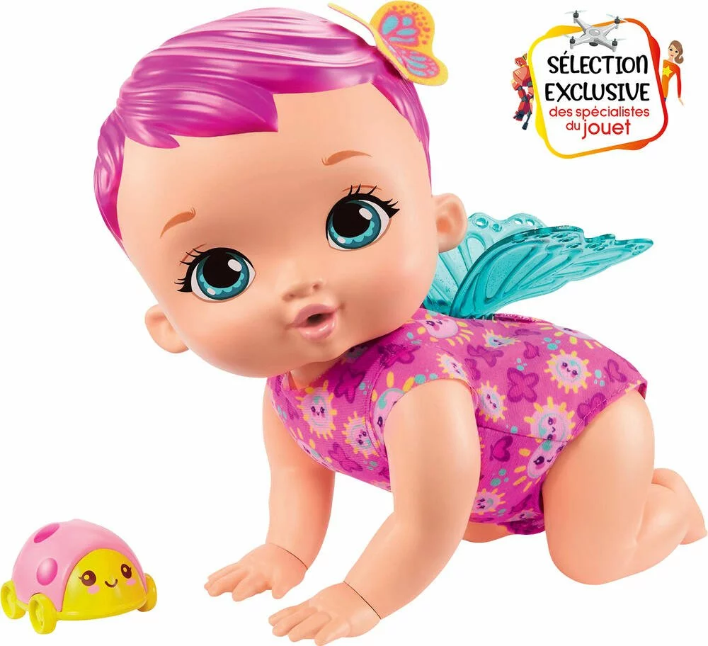 MATTEL TROTTEUR PAPILLON ET SONS ROSE 3 MATTEL TROTTEUR PAPILLON ET SONS ROSE