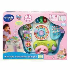 VTECH BABY - MA TABLE D'ACTIVITES BILINGUE ROSE -Magasin De Jouets Vtech 46ca040458e6b0e243c663fe7b2b86e2d2260adb 02029385 03