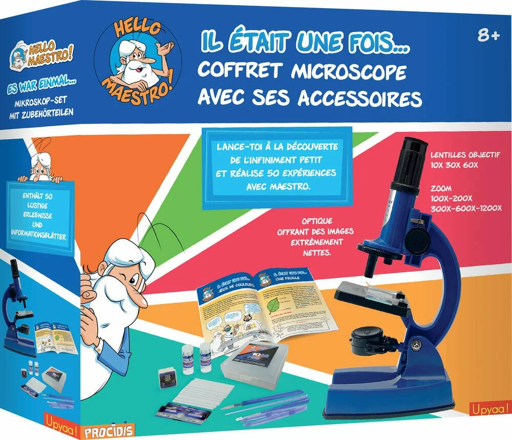 UPYAA COFFRET MICROSCOPE 50 EXPERIENCES AVEC HELLO MAESTRO 3 UPYAA COFFRET MICROSCOPE 50 EXPERIENCES AVEC HELLO MAESTRO