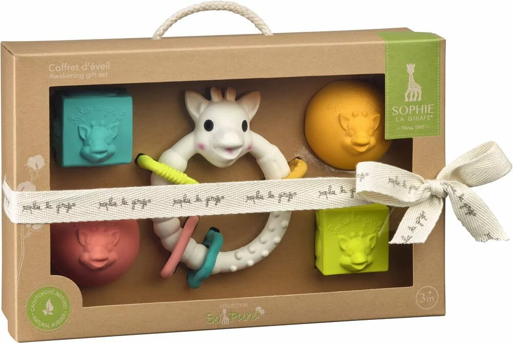 VULLI SOPHIE LA GIRAFE - COFFRET D'EVEIL SO PURE 3 VULLI SOPHIE LA GIRAFE - COFFRET D'EVEIL SO PURE