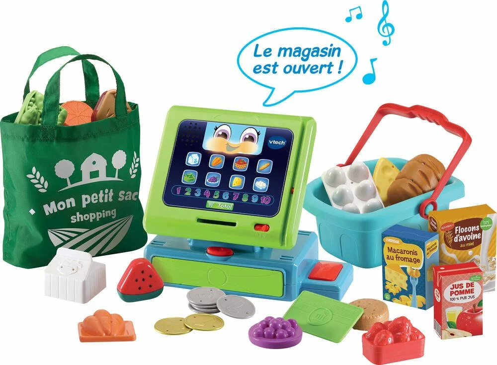 VTech CAISSE ENREGISTREUSE INTERACTIVE MAXI SHOPPING 3 VTech CAISSE ENREGISTREUSE INTERACTIVE MAXI SHOPPING