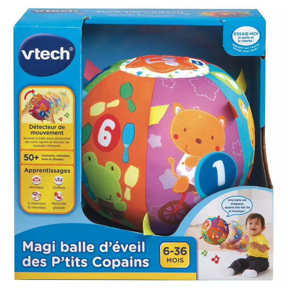 VTech MAGI BALLE D EVEIL DES P'TITS COPAINS 5 VTech MAGI BALLE D EVEIL DES P'TITS COPAINS – Image 3