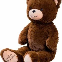 Pioupiou Et Merveilles PELUCHE GASTON OURS CHOCOLAT 60 CM