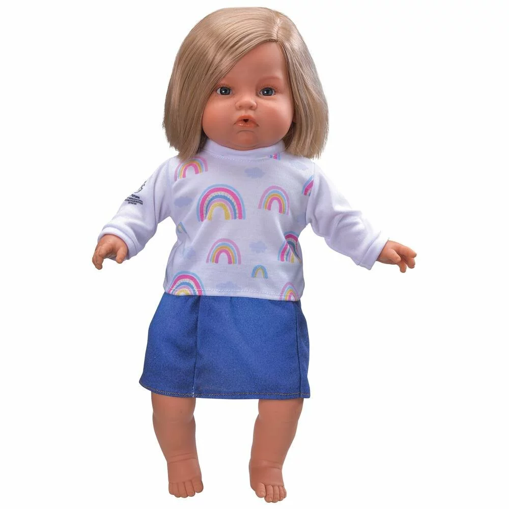 CERISE & CAPUCINE VETEMENT POUPEE ENSEMBLE T-SHIRT ARCS-EN-CIEL ET JUPE - T38 ONE WORLD ONE FUTURE 4 CERISE & CAPUCINE VETEMENT POUPEE ENSEMBLE T-SHIRT ARCS-EN-CIEL ET JUPE - T38 ONE WORLD ONE FUTURE – Image 2