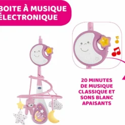 CHICCO MOBILE NEXT TO DREAMS ROSE -Magasin De Jouets Vtech 622ebc274f39362d5689340cc1b8fcca90f6112c 02080548 05