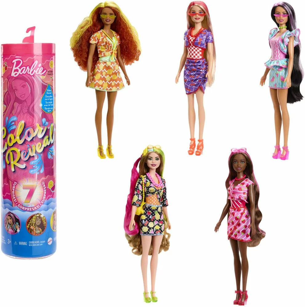 MATTEL BARBIE POUPEE COLOR REVEAL FRUIT 3 MATTEL BARBIE POUPEE COLOR REVEAL FRUIT
