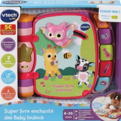 VTech SUPER LIVRE ENCHANTÉ DES BABY LOULOUS (ROSE)
