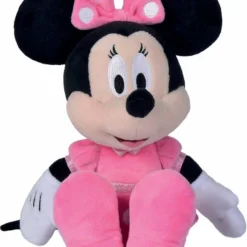 SIDJ DISNEY - PELUCHE MINNIE ROBE ROSE 25 CM