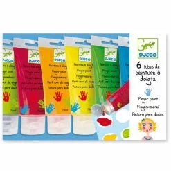 Djeco 6 TUBES DE PEINTURE A DOIGTS