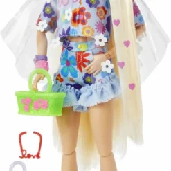 MATTEL POUPEE BARBIE EXTRA ROBE FLEURIE
