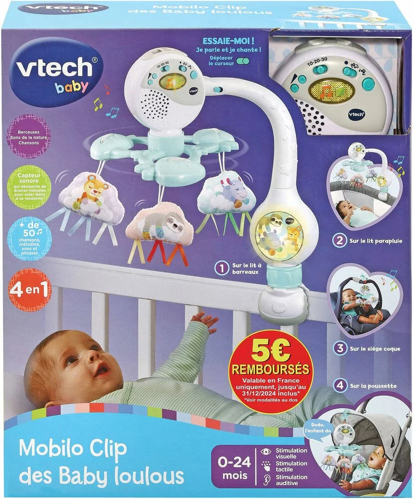 VTech MOBILO CLIP DES BABY LOULOUS 4 VTech MOBILO CLIP DES BABY LOULOUS â Image 2