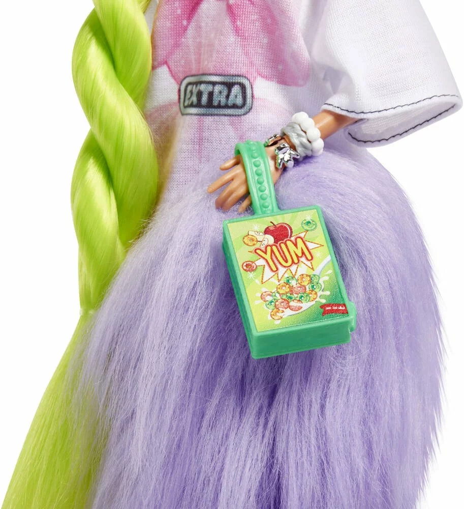 MATTEL POUPEE BARBIE EXTRA NATTE VERT FLUO 7 MATTEL POUPEE BARBIE EXTRA NATTE VERT FLUO â Image 5