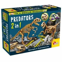 LISCIANI GIOCHI I'M A GENIUS PREDATORS 2 IN 1 NEW EDITION DINOSAURE