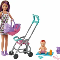 MATTEL BARBIE-COFFRET SKIPPER BABY-SITTER POUSSETTE AVEC POUPEE -Magasin De Jouets Vtech 9f3615237a9676c23e55beac5122751e0a059327 41060067 02