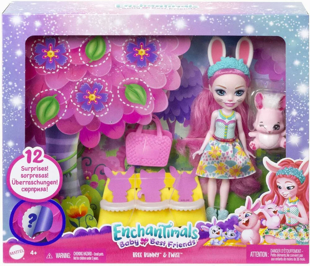 MATTEL ENCHANTIMALS - MEILLEURS AMIS DES BEBES 15 CM - POUPEE BREE BUNNY ET TWIST 8 MATTEL ENCHANTIMALS - MEILLEURS AMIS DES BEBES 15 CM - POUPEE BREE BUNNY ET TWIST – Image 6