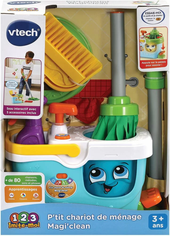 VTech P'TIT CHARIOT DE MÉNAGE MAGI'CLEAN 4 VTech P'TIT CHARIOT DE MÉNAGE MAGI'CLEAN – Image 2