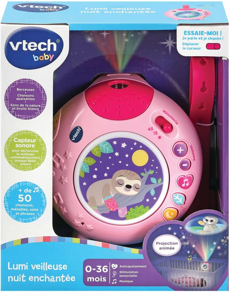 VTech LUMI VEILLEUSE NUIT ENCHANTEE - ROSE 4 VTech LUMI VEILLEUSE NUIT ENCHANTEE - ROSE – Image 2