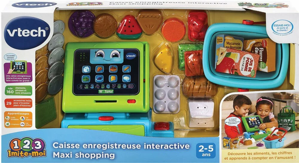 VTech CAISSE ENREGISTREUSE INTERACTIVE MAXI SHOPPING 4 VTech CAISSE ENREGISTREUSE INTERACTIVE MAXI SHOPPING – Image 2
