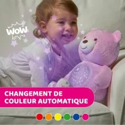 CHICCO PELUCHE OURSON PROJECTEUR BABY BEAR ROSE -Magasin De Jouets Vtech d9d2ae835da91d5319be0375e54fe2c4d3ba0865 02026976 05