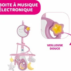 CHICCO MOBILE NEXT TO DREAMS ROSE -Magasin De Jouets Vtech d9dbb96c30db57dfdab04278ff756da0ffdf6fd1 02080548 06
