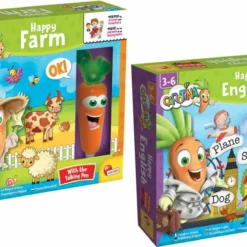 LISCIANI GIOCHI COFFRET HAPPY FARM ET HAPPY ENGLISH