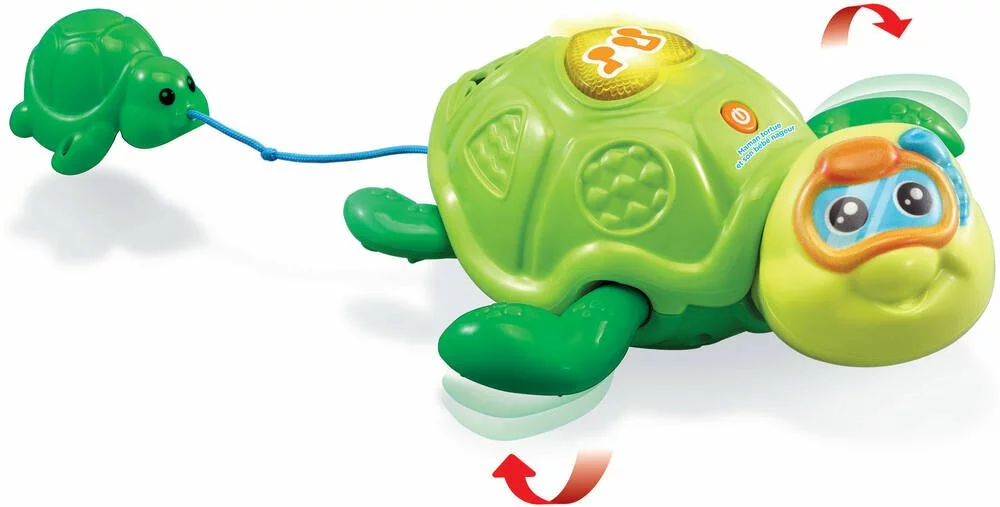 VTech MAMAN TORTUE ET SON BÉBÉ NAGEUR 3 VTech MAMAN TORTUE ET SON BÉBÉ NAGEUR