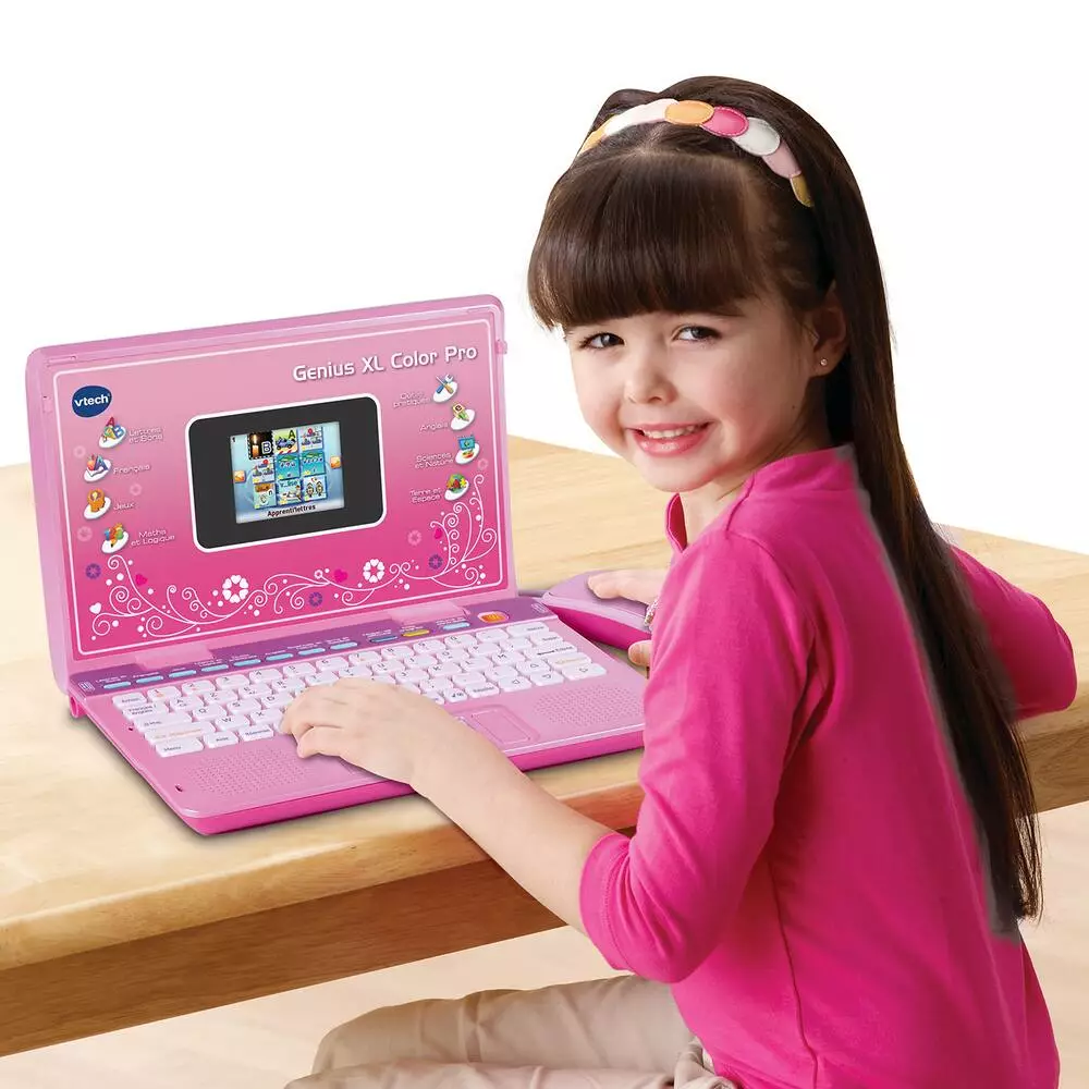 VTech GENIUS XL COLOR PRO BILINGUE ROSE 5 VTech GENIUS XL COLOR PRO BILINGUE ROSE – Image 3