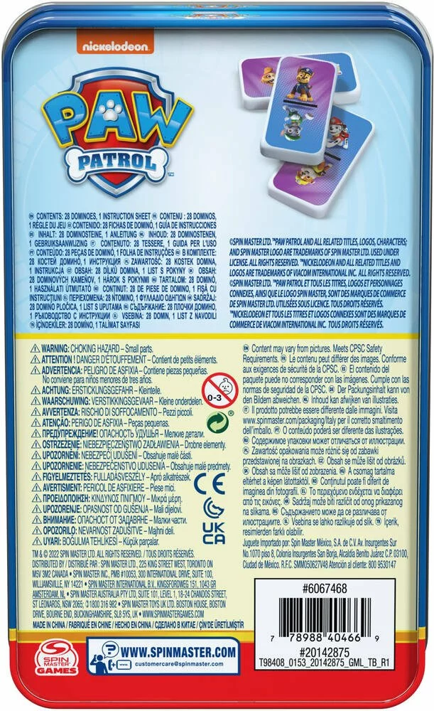 SPIN MASTER BOITE METAL DOMINOS LA PAT' PATROUILLE 6 SPIN MASTER BOITE METAL DOMINOS LA PAT' PATROUILLE – Image 4