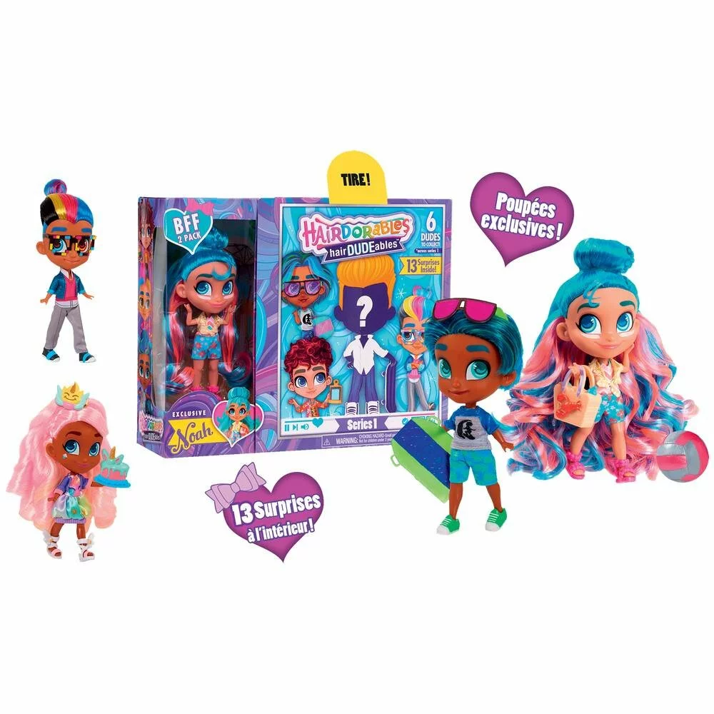 GIOCHI PREZIOSI PACK DE 2 POUPEES HAIRDORABLES 12 CM 3 GIOCHI PREZIOSI PACK DE 2 POUPEES HAIRDORABLES 12 CM